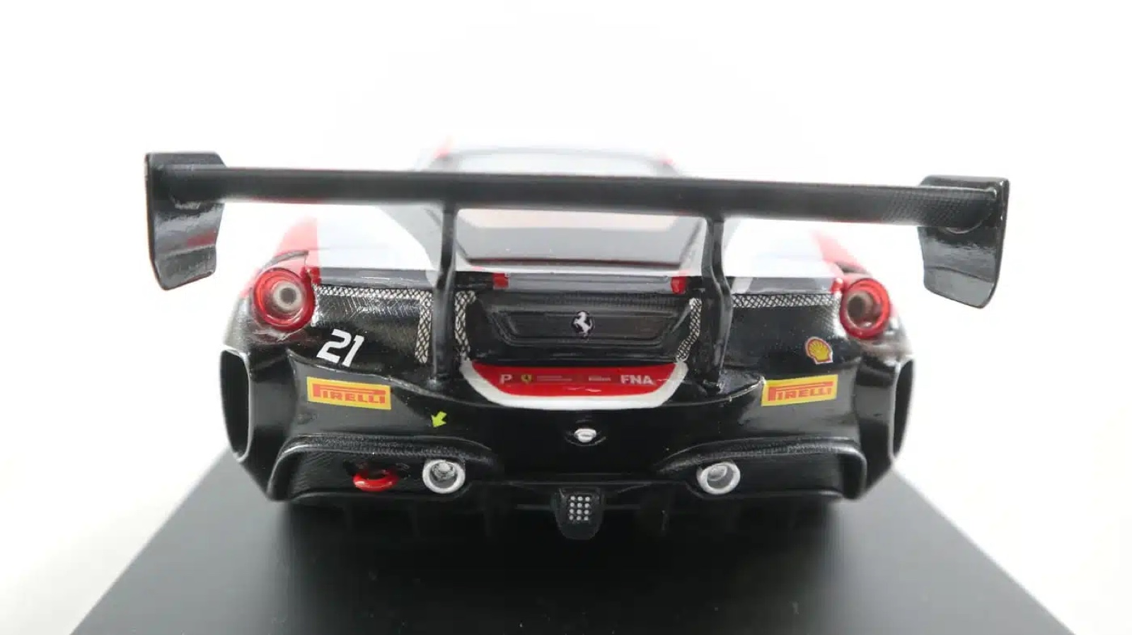 The Ferrari 488 model from behind