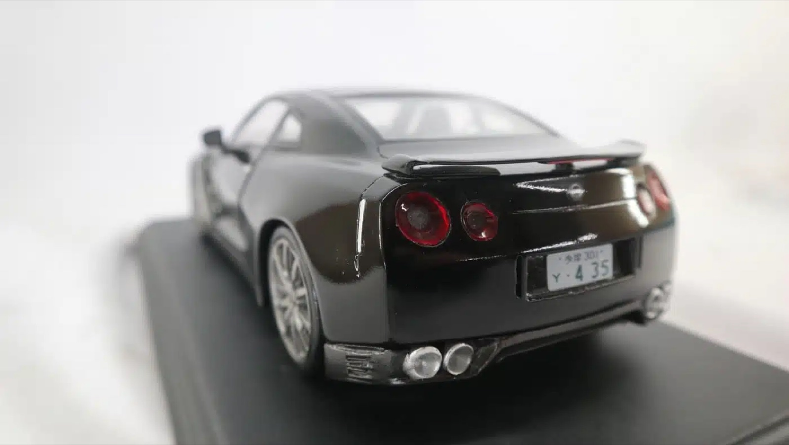 The GT-R model from behind